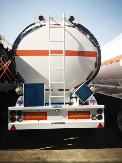 Transporte de diésel/gasolina Monoblock de acero tanque de combustible/camión cisterna semirremolque para precio de venta