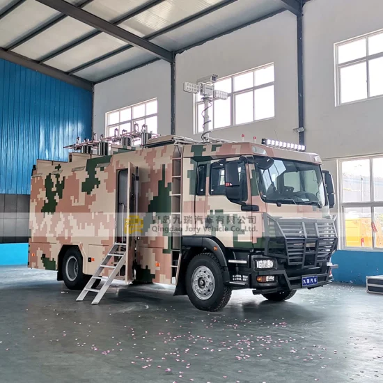 Nuevo vehículo de comando de comunicación por satélite Sinotruk HOWO 4X2 FAW Beiben Dongfeng Shacman Foton Segundo camión Camión especial de servicio pesado